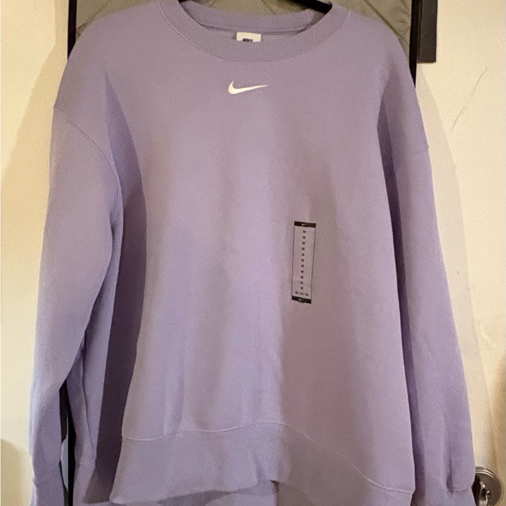 Nike Women's Lavender Crew Neck Sweater, NWT